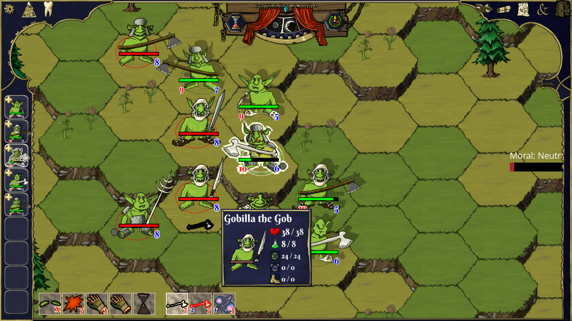gobs and gods tactical fight screenshot